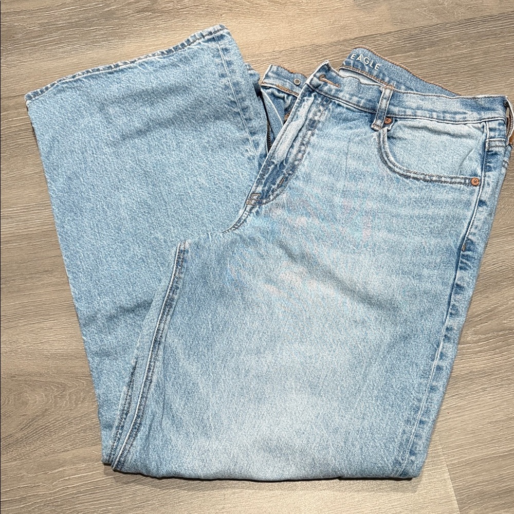 American Eagle Outfitters Light Blue Straight Leg Jeans